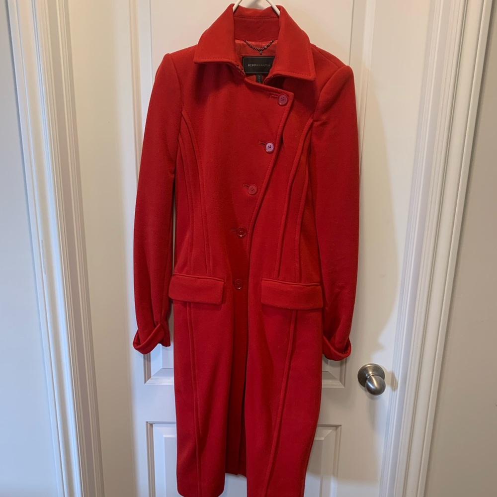 BCBGMaxAzria Red coat